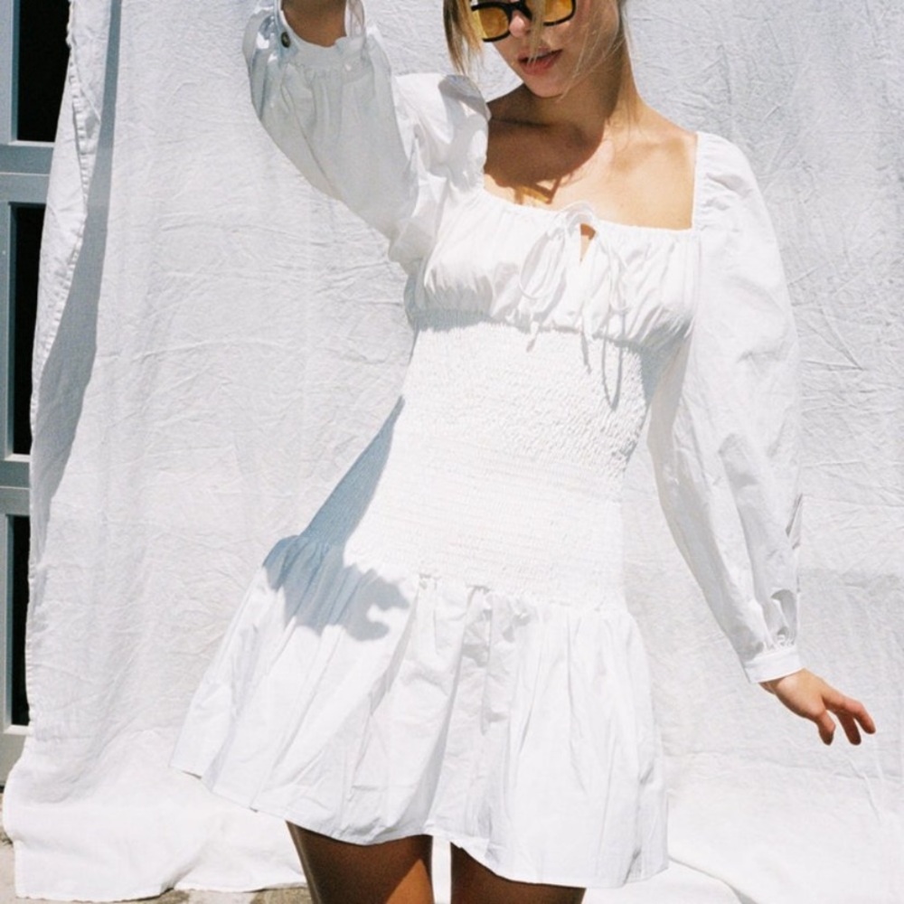 Ciao Lucia White Mini Dress